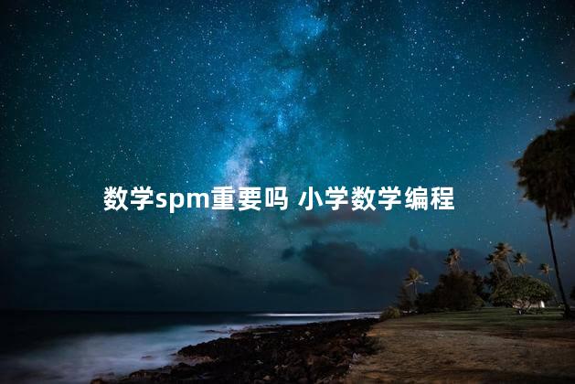 数学spm重要吗 小学数学编程